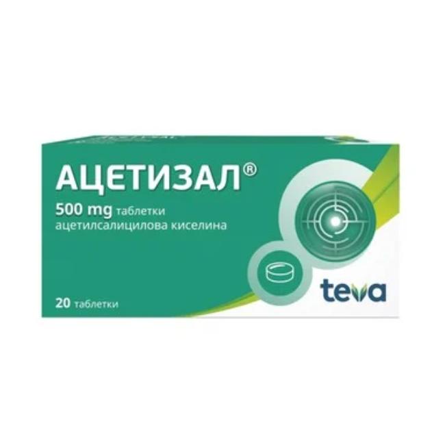 АЦЕТИЗАЛ 500 мг х 20 табл., TEVA